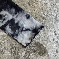 画像6: MONOCHROME TIE DYE PATTERN SHORT DESIGN TULLE SHEER L/S TOPS / Ladies M (6)