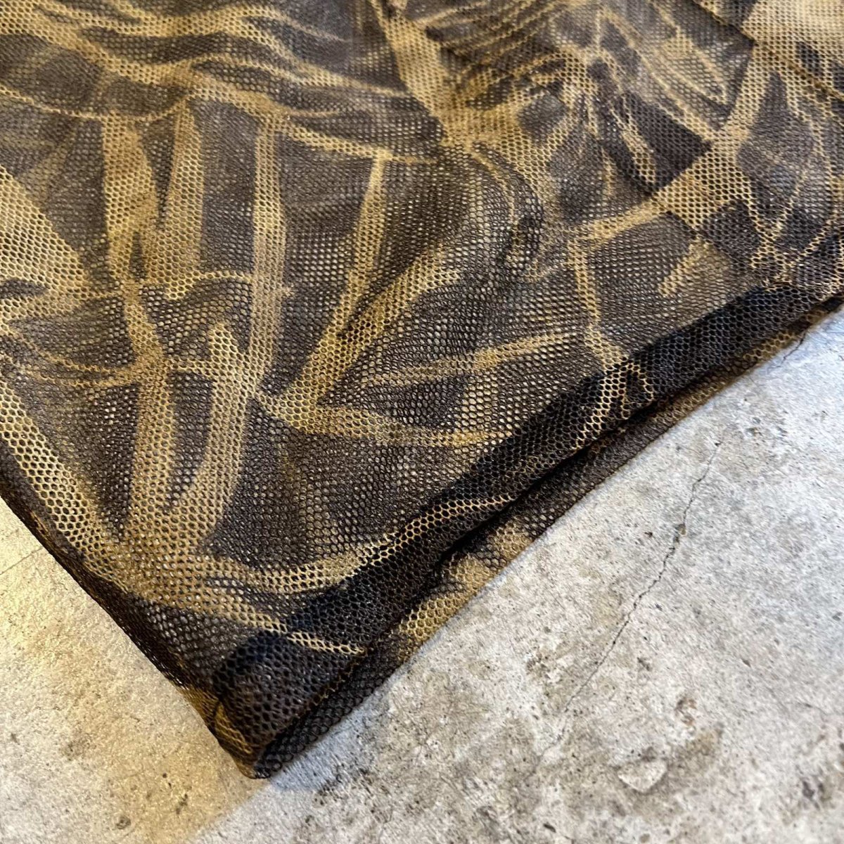 画像3: ALL OVER FLOWER PATTERN SHORT DESIGN TULLE SHEER SHIRT / Ladies M (3)