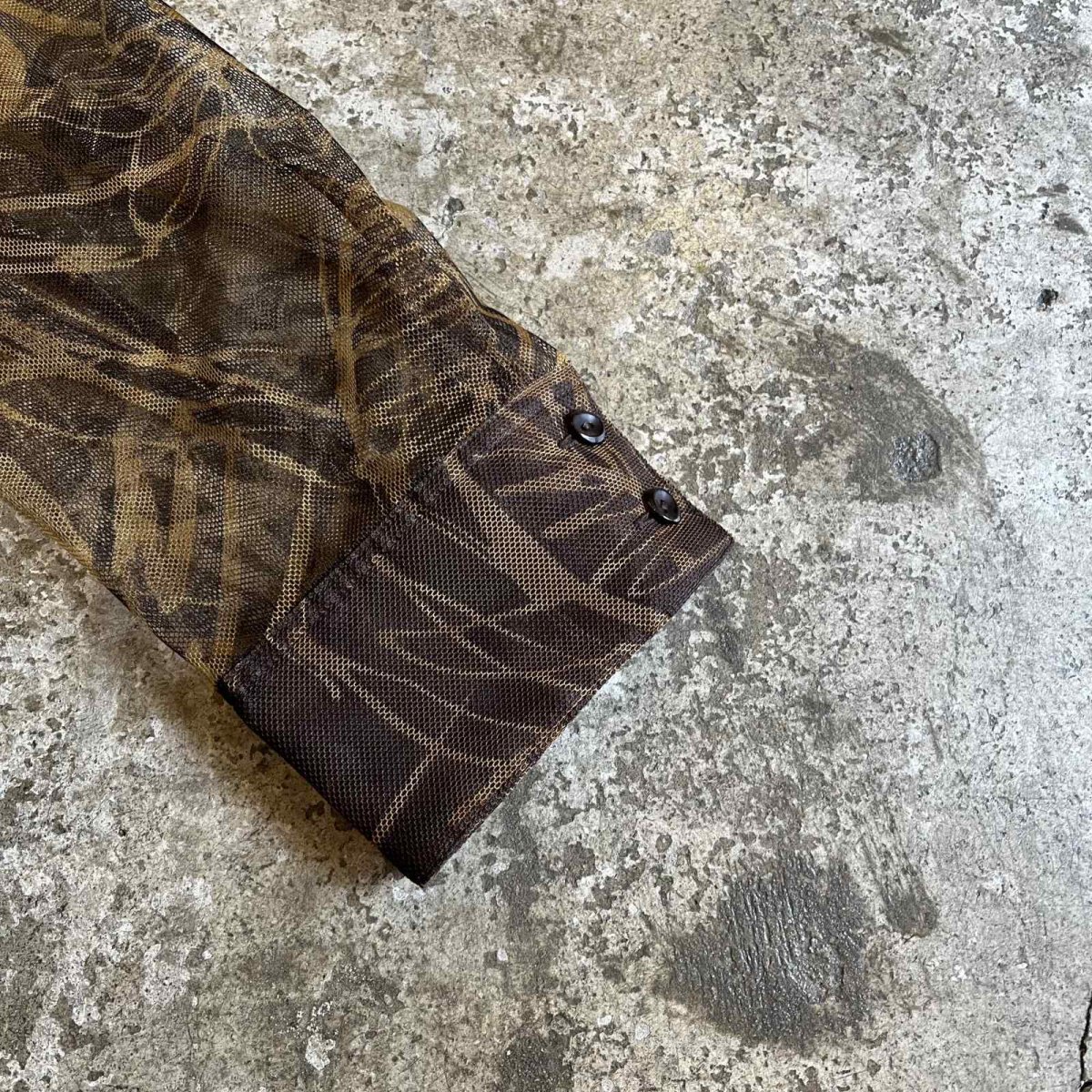 画像6: ALL OVER FLOWER PATTERN SHORT DESIGN TULLE SHEER SHIRT / Ladies M (6)