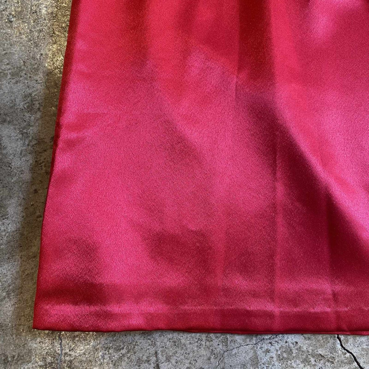 画像4: RED LUSTER COLOR LONG SKIRT / W27 (4)