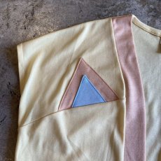 画像4: OLD TRIANGLE PATTERN COLOR SHORT DESIGN CARDIGAN / Ladies M (4)