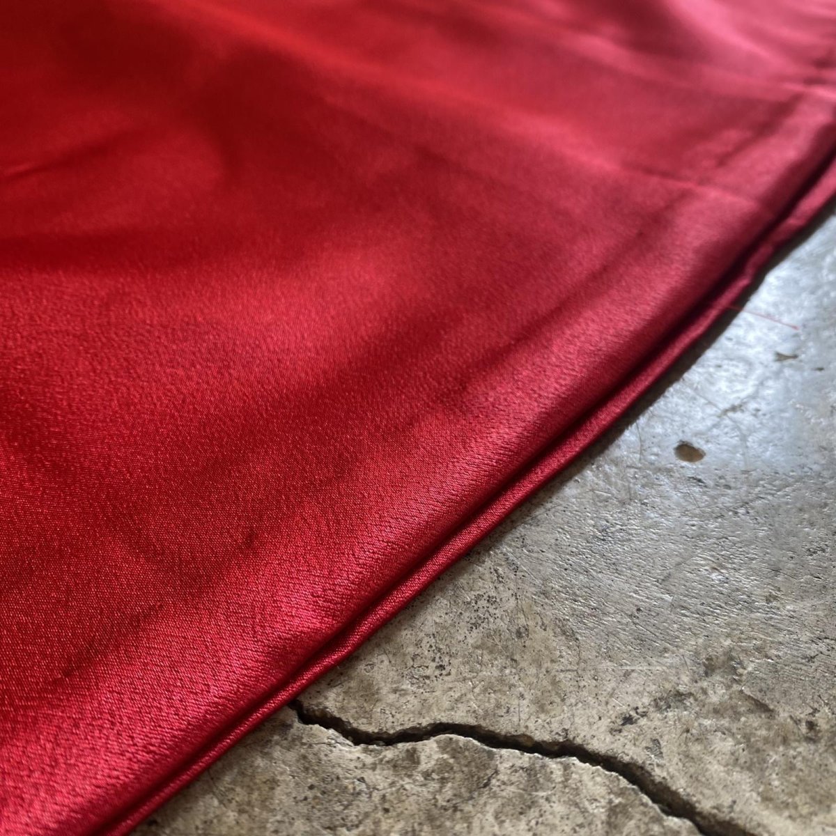 画像11: RED LUSTER COLOR LONG SKIRT / W27 (11)