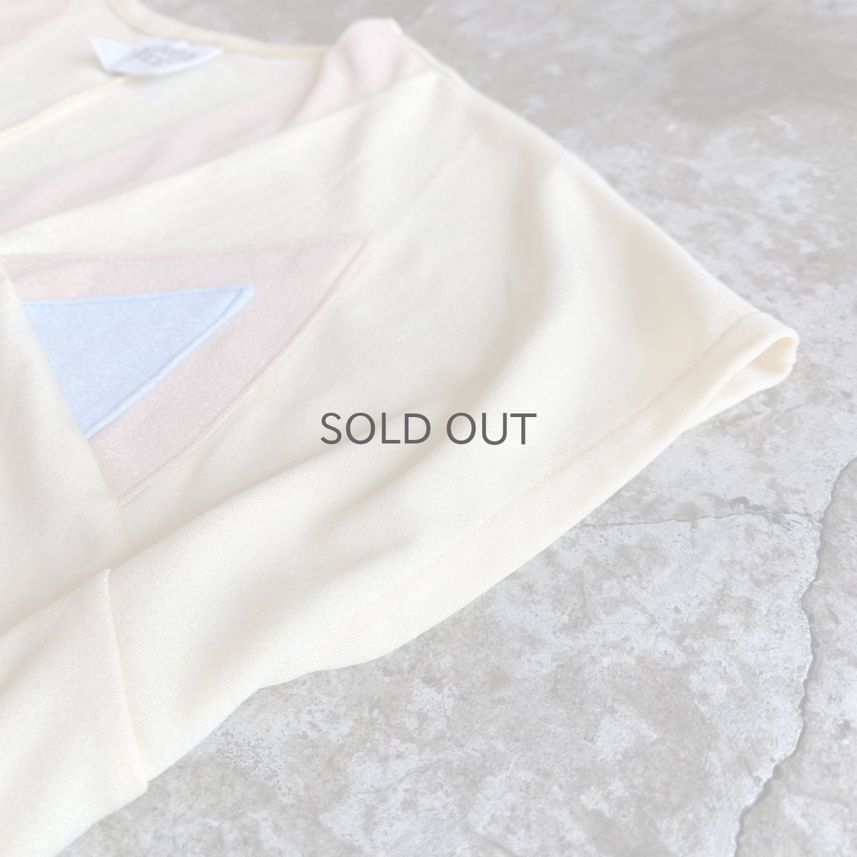 画像7: OLD TRIANGLE PATTERN COLOR SHORT DESIGN CARDIGAN / Ladies M (7)