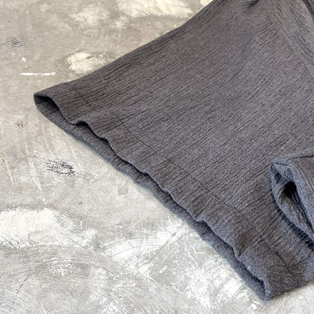 画像7: FRONT MULTI BUTTON BAND COLLAR S/S SHIRT / Mens XL (7)