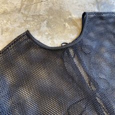 画像11: RIBBON DESIGN BLACK MESH SHORT L/S CARDIGAN  / Ladies M (11)