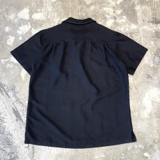 画像2: COLOR SWITCHED OPEN COLLAR S/S SHIRT / Mens M(L) (2)