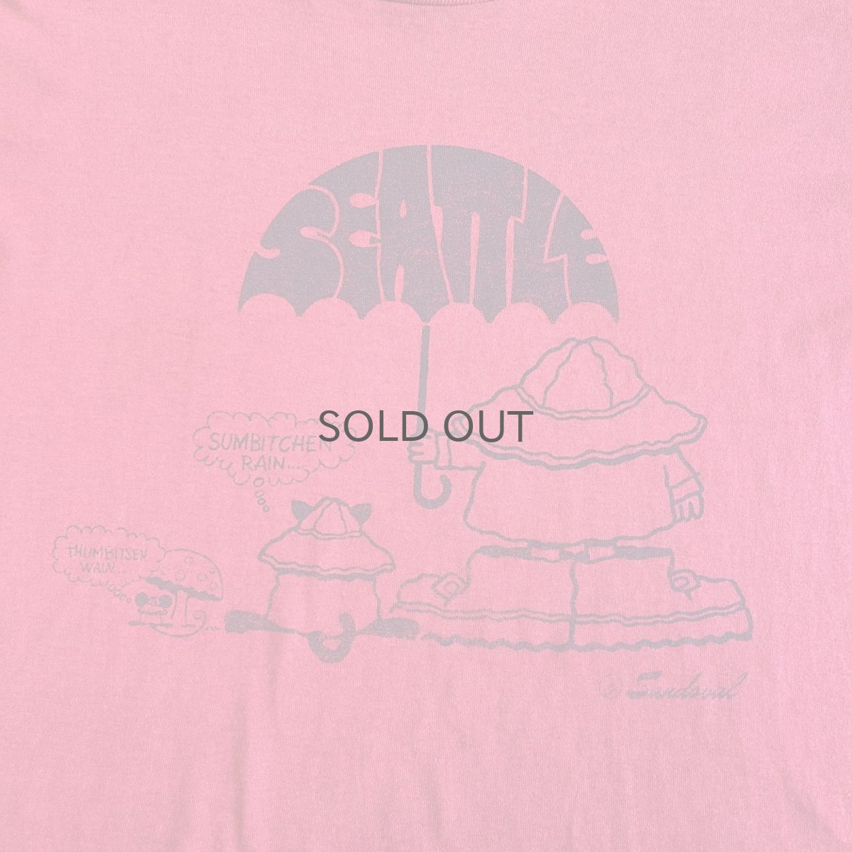 画像8: 80's FRONT PRINTED DESIGN COLOR S/S TEE / Ladies L / MADE IN USA (8)