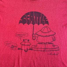画像8: 80's FRONT PRINTED DESIGN COLOR S/S TEE / Ladies L / MADE IN USA (8)