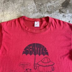 画像7: 80's FRONT PRINTED DESIGN COLOR S/S TEE / Ladies L / MADE IN USA (7)