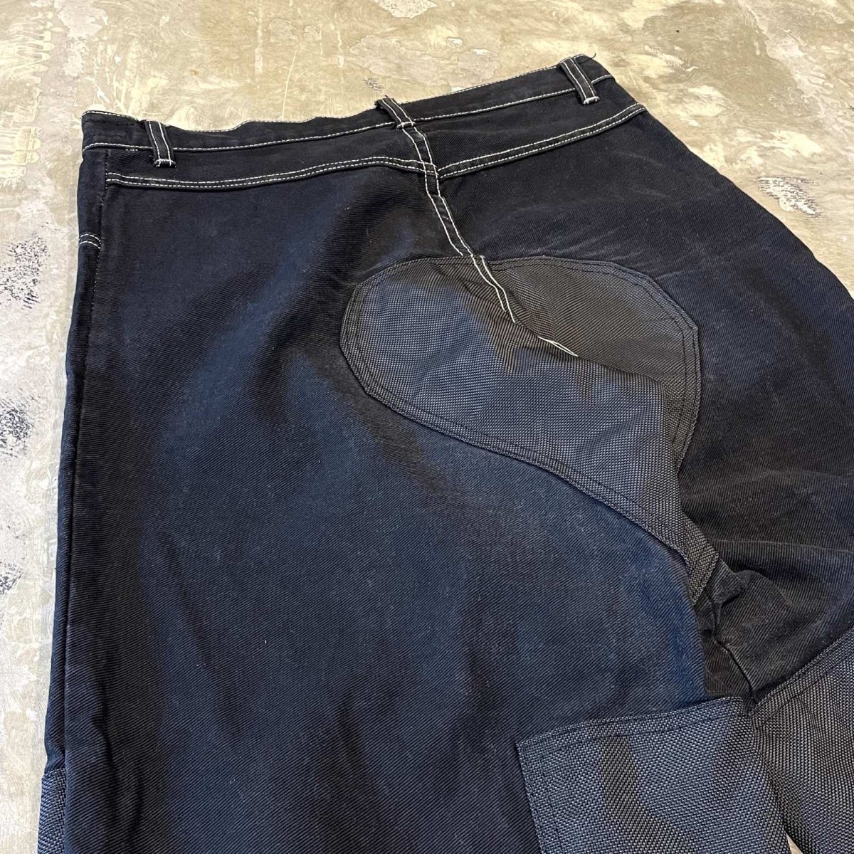 画像9: 90's "LBZ" MATERIAL SWITCHED MOTORCYCLE PANTS / W31 / MADE IN USA (9)