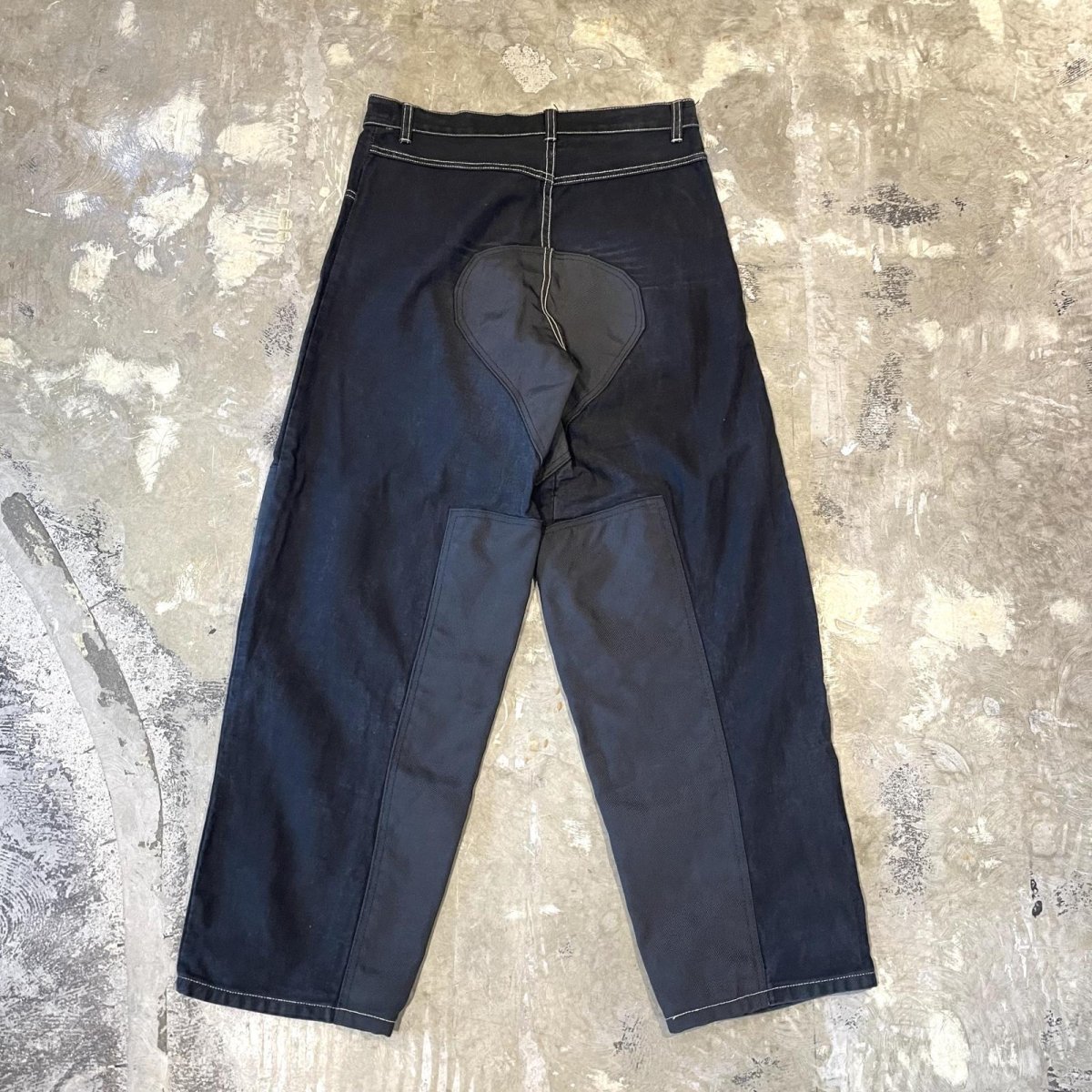 画像2: 90's "LBZ" MATERIAL SWITCHED MOTORCYCLE PANTS / W31 / MADE IN USA (2)