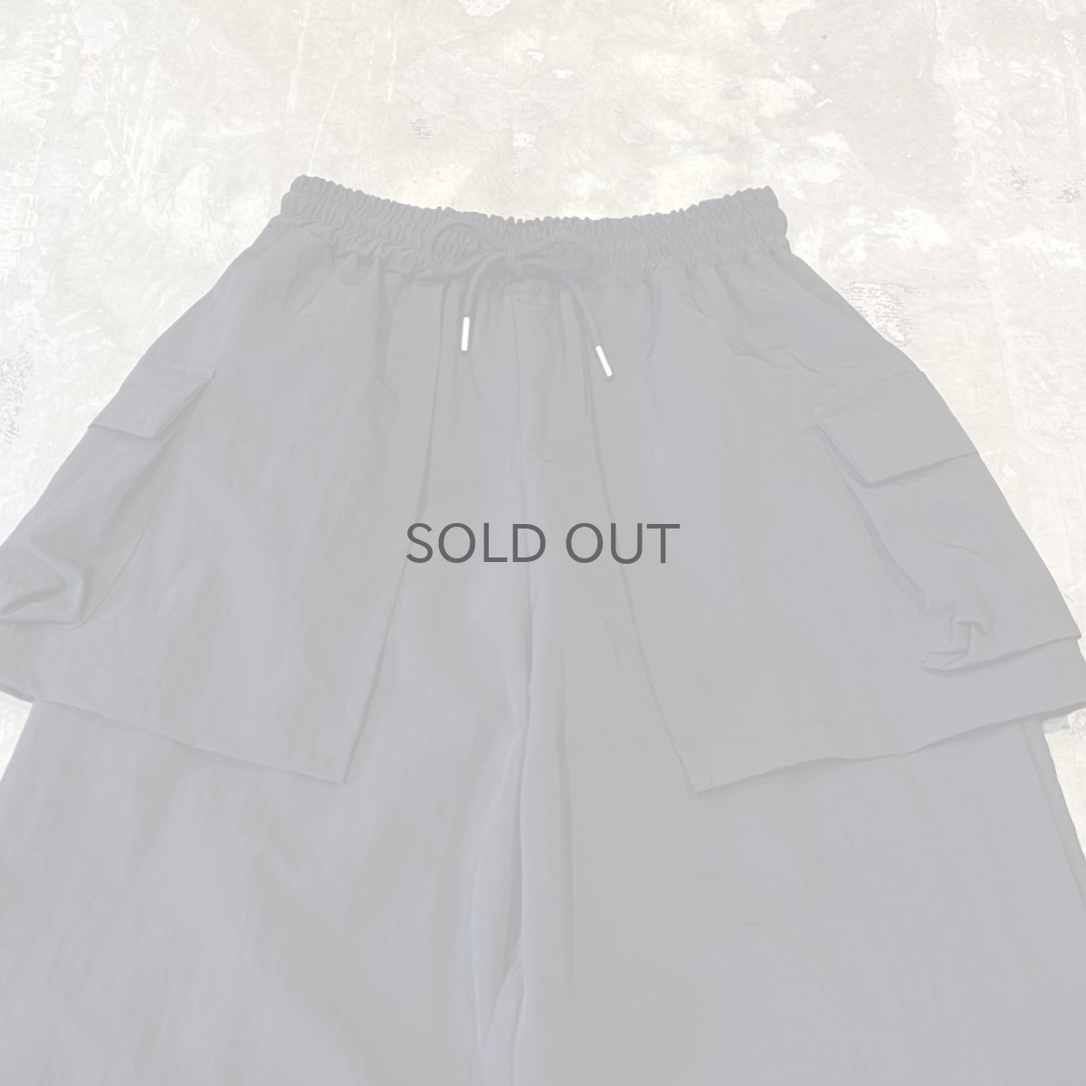 画像10: 【WONDERGROUND】LAYERED COLOR APRON PANTS / BLACK / OS (10)