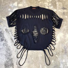 画像1: 【Wiz&Witch】"DIRTY BEAUTIFUL" BONE TEE / BLACK / OS (1)