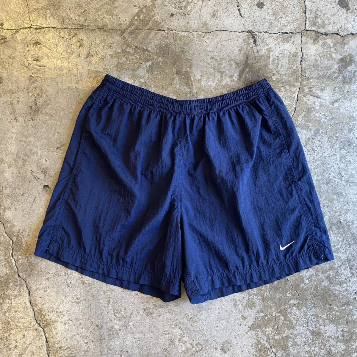 画像1: 【NIKE】NAVY COLOR RUNNING SPORTS SHORT PANTS / FREE~W37 (1)