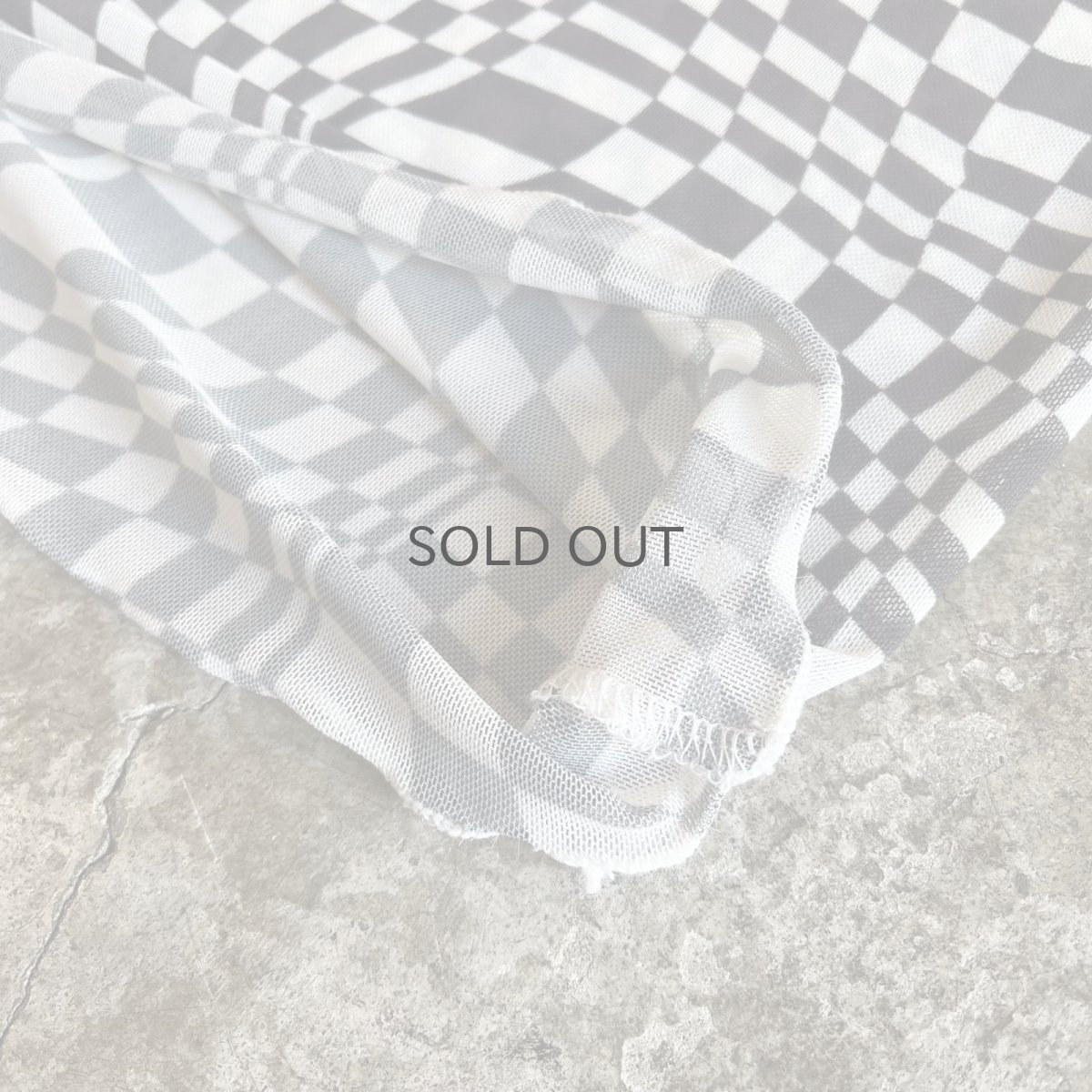 画像5: MONOCHROME CHECKER PATTERN TULLE S/S TOPS / Ladies M (5)