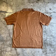 画像2: 【BALENCIAGA】 BROWN LUSTER COLOR LOGO EMBROIDERY DESIGN S/S POLO SHIRT / Ladies M (2)