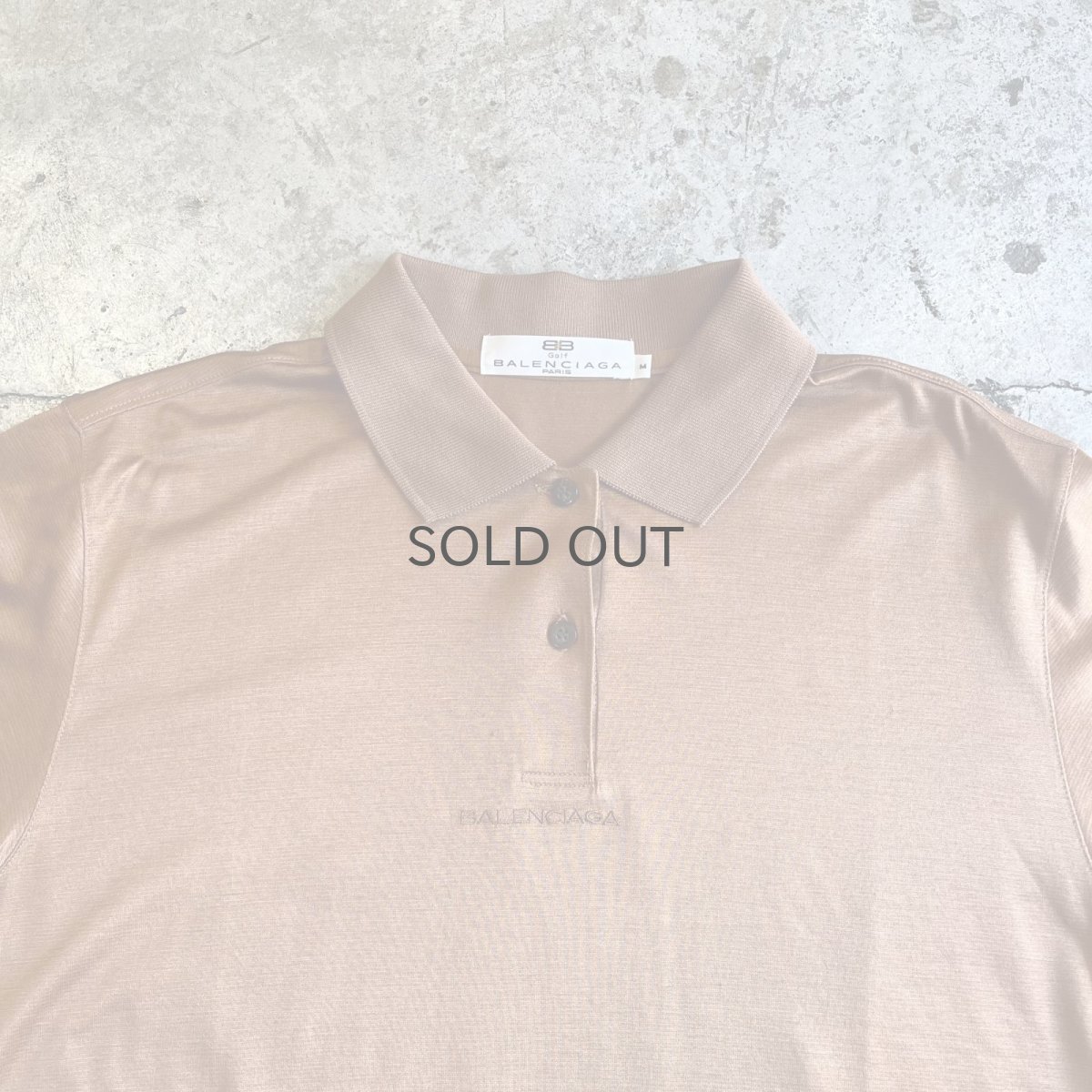 画像7: 【BALENCIAGA】 BROWN LUSTER COLOR LOGO EMBROIDERY DESIGN S/S POLO SHIRT / Ladies M (7)