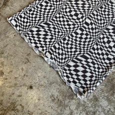 画像4: MONOCHROME CHECKER PATTERN TULLE S/S TOPS / Ladies M (4)