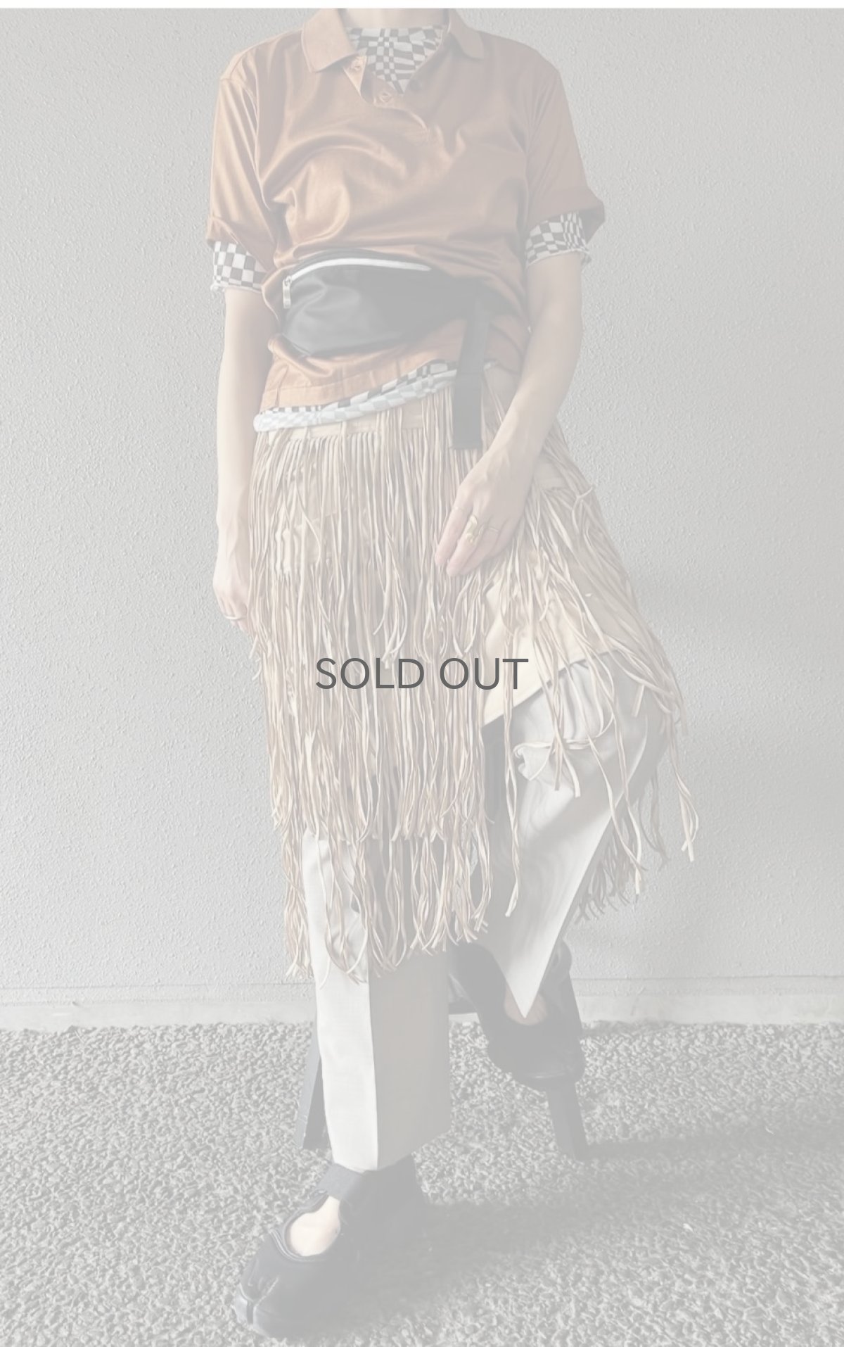 画像11: 【BALENCIAGA】 BROWN LUSTER COLOR LOGO EMBROIDERY DESIGN S/S POLO SHIRT / Ladies M (11)