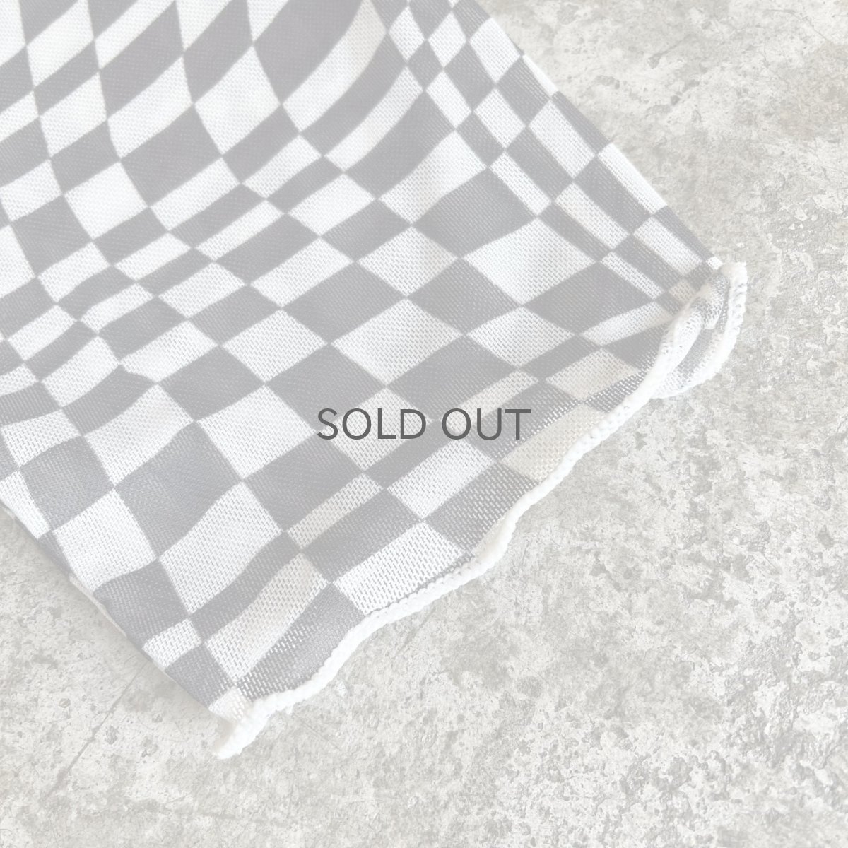 画像6: MONOCHROME CHECKER PATTERN TULLE S/S TOPS / Ladies M (6)