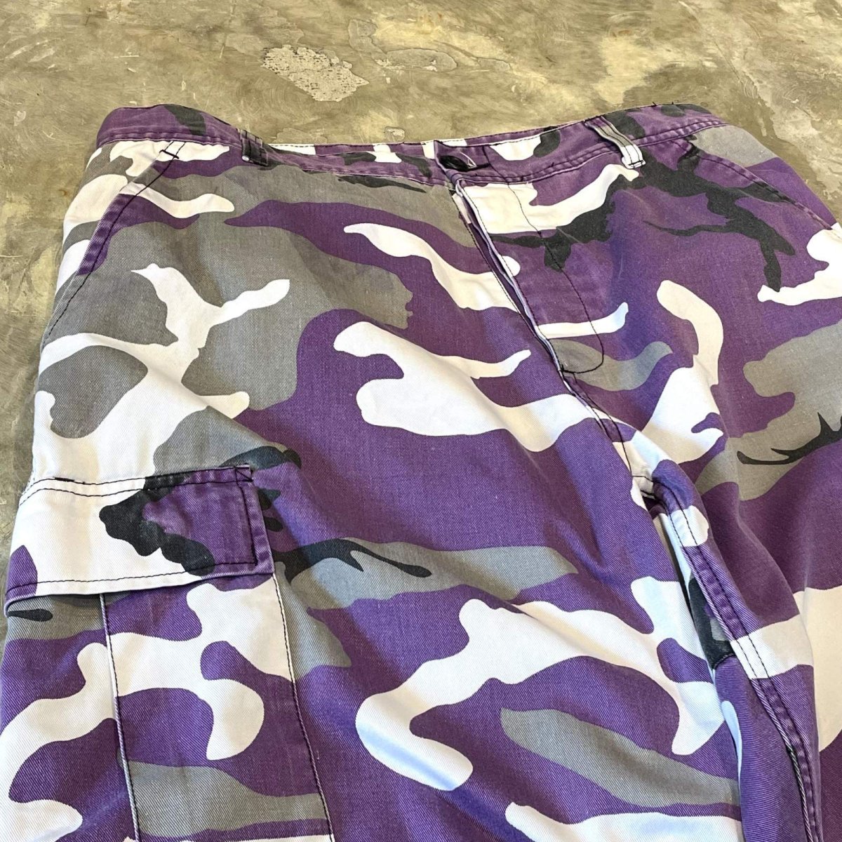 画像3: PURPLE MIX CAMOUFLAGE PATTERN CARGO PANTS / W30~W34 (3)