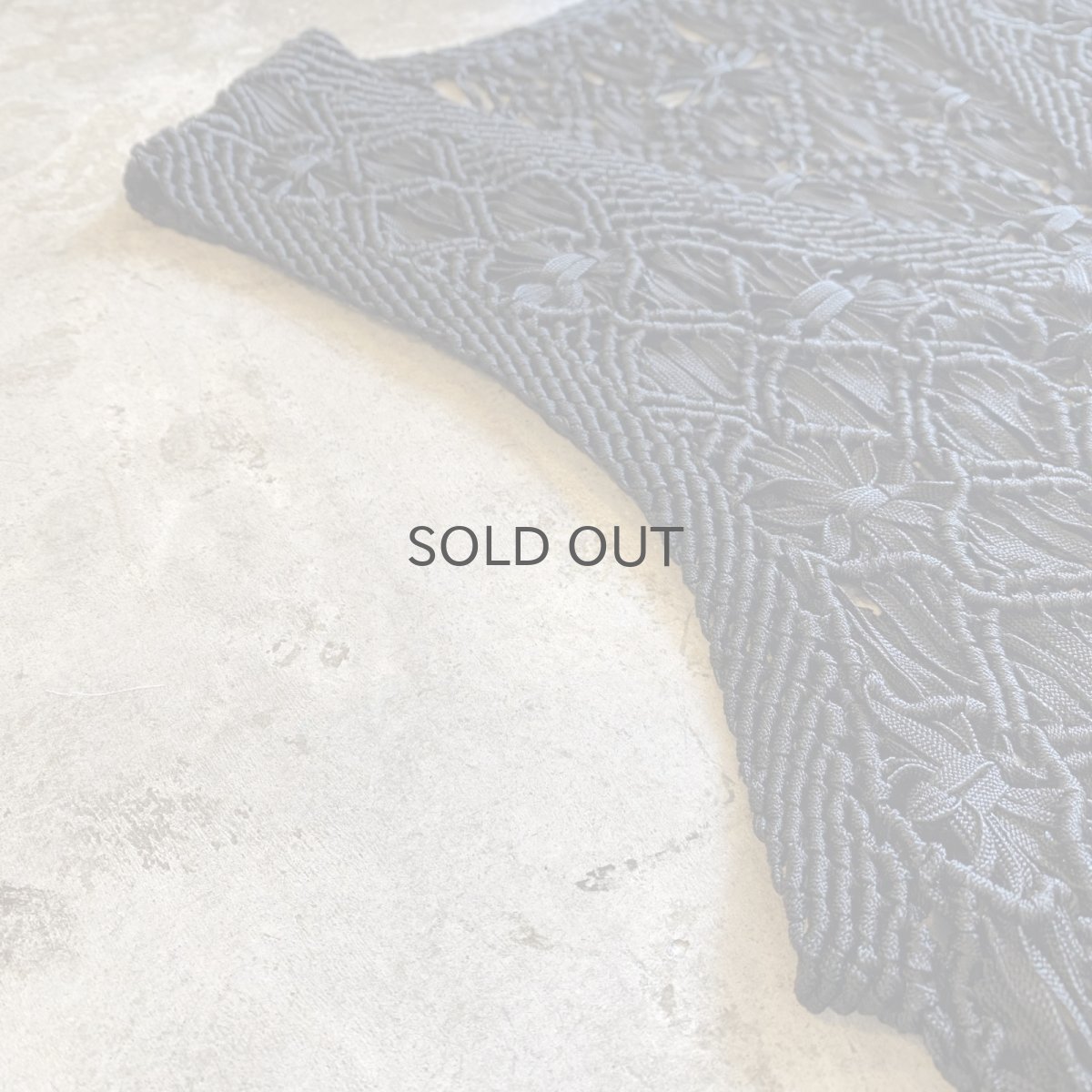 画像7: CHINA BUTTON CROCHET DESIGN BLACK COLOR VEST / Ladies M (7)