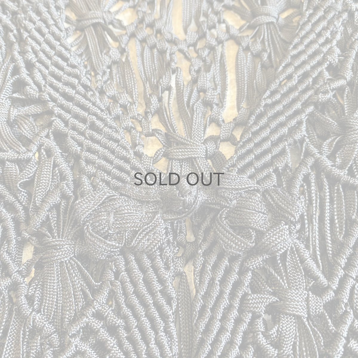 画像9: CHINA BUTTON CROCHET DESIGN BLACK COLOR VEST / Ladies M (9)