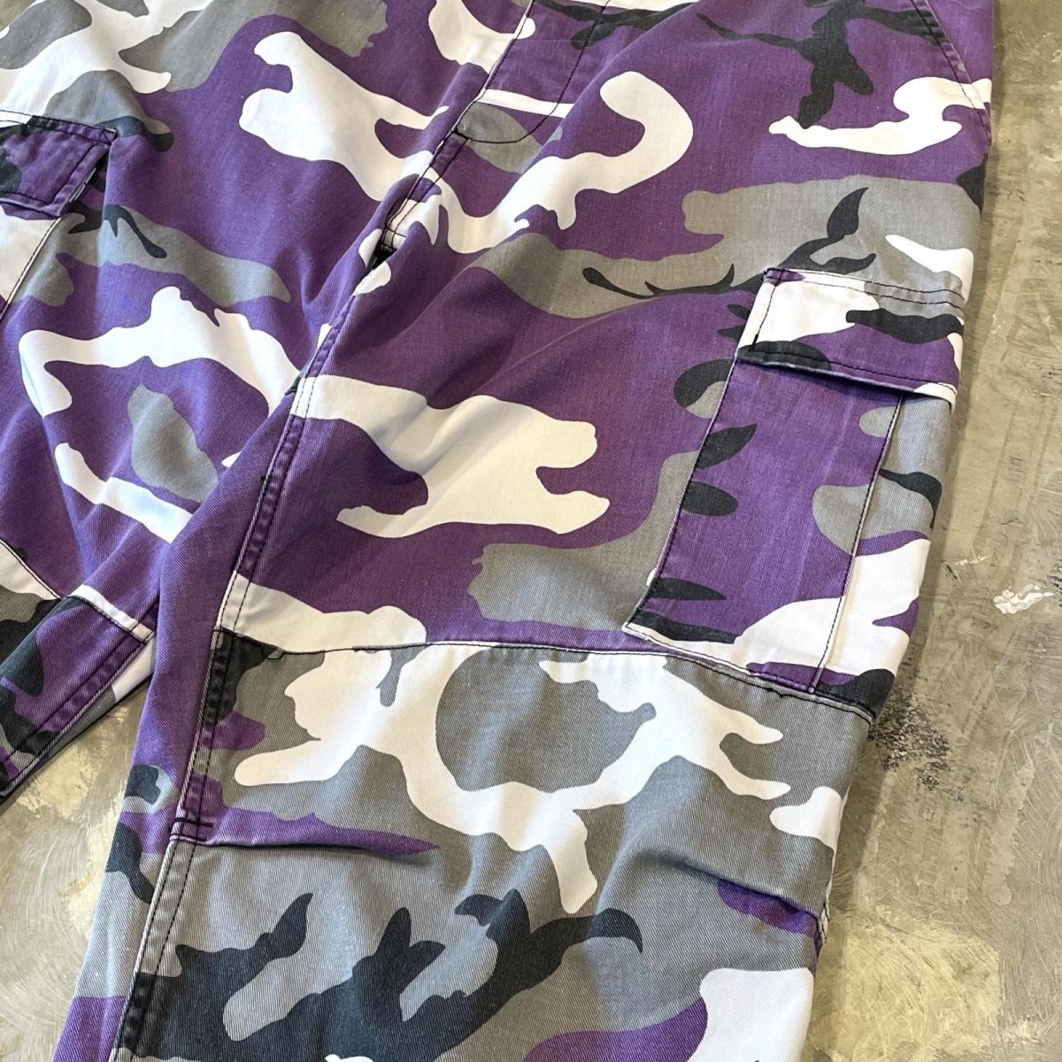 画像4: PURPLE MIX CAMOUFLAGE PATTERN CARGO PANTS / W30~W34 (4)