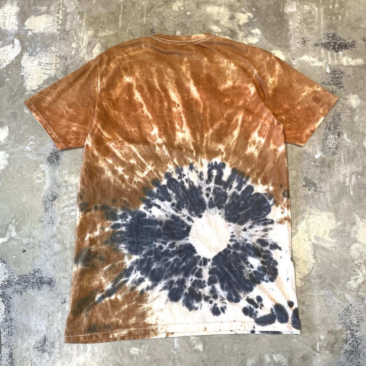 画像2: "CLAUDE MONET" SUNFLOWER PRINTED TIE DYE S/S TEE / Mens M (2)