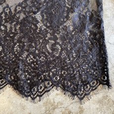 画像9: FLORAL PATTERN MESH LACE DESIGN BLOUSE / Ladies M (9)