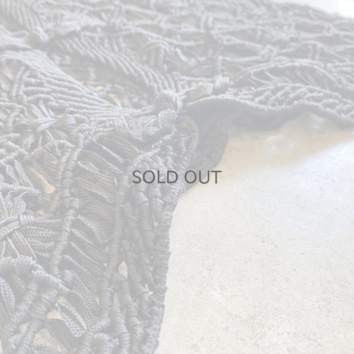 画像12: CHINA BUTTON CROCHET DESIGN BLACK COLOR VEST / Ladies M (12)