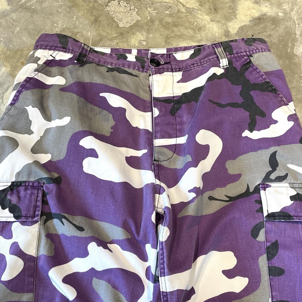 画像10: PURPLE MIX CAMOUFLAGE PATTERN CARGO PANTS / W30~W34 (10)
