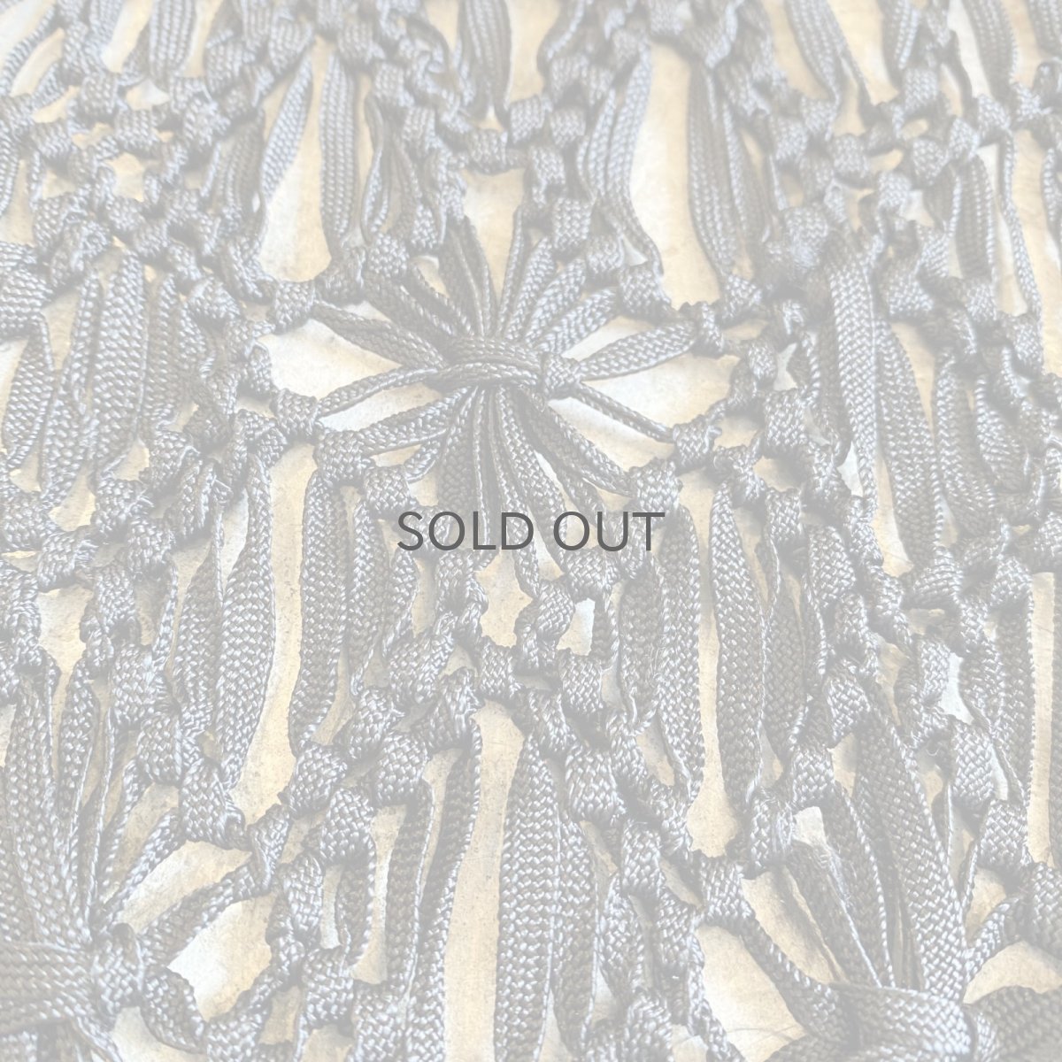 画像6: CHINA BUTTON CROCHET DESIGN BLACK COLOR VEST / Ladies M (6)