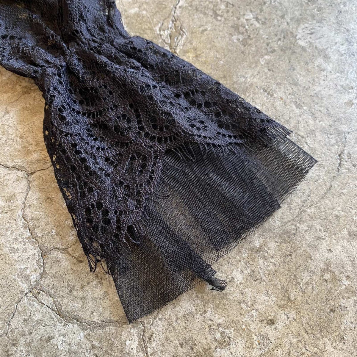 画像7: FLORAL PATTERN MESH LACE DESIGN BLOUSE / Ladies M (7)