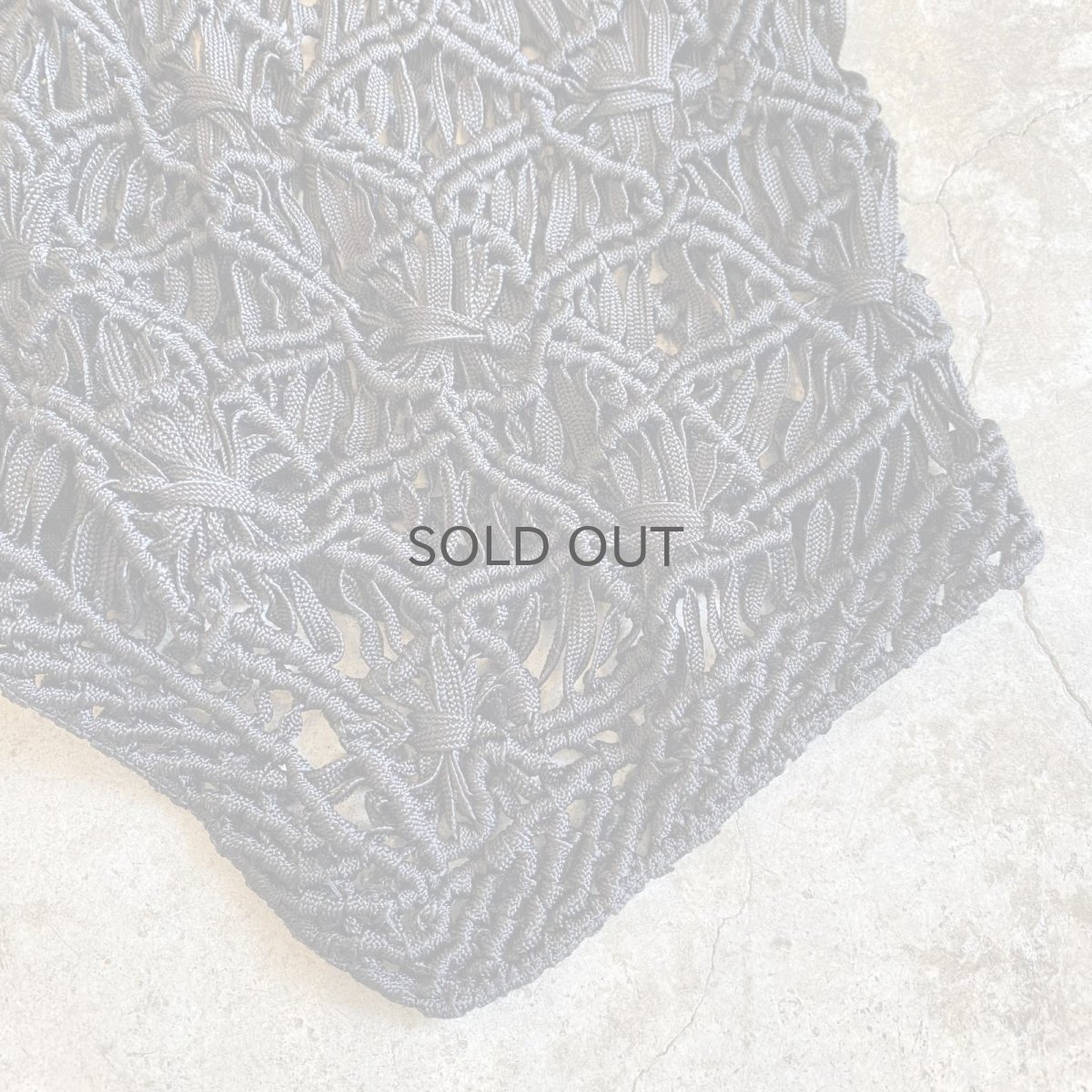 画像8: CHINA BUTTON CROCHET DESIGN BLACK COLOR VEST / Ladies M (8)