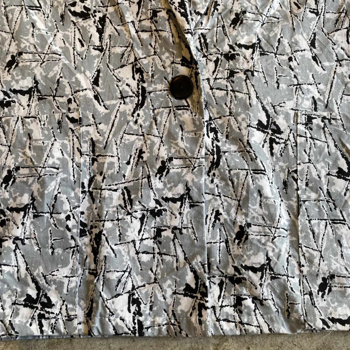 画像4: ART ALL OVER PATTERN DESIGN TAYLOR JACKET / Ladies M / MADE IN USA (4)