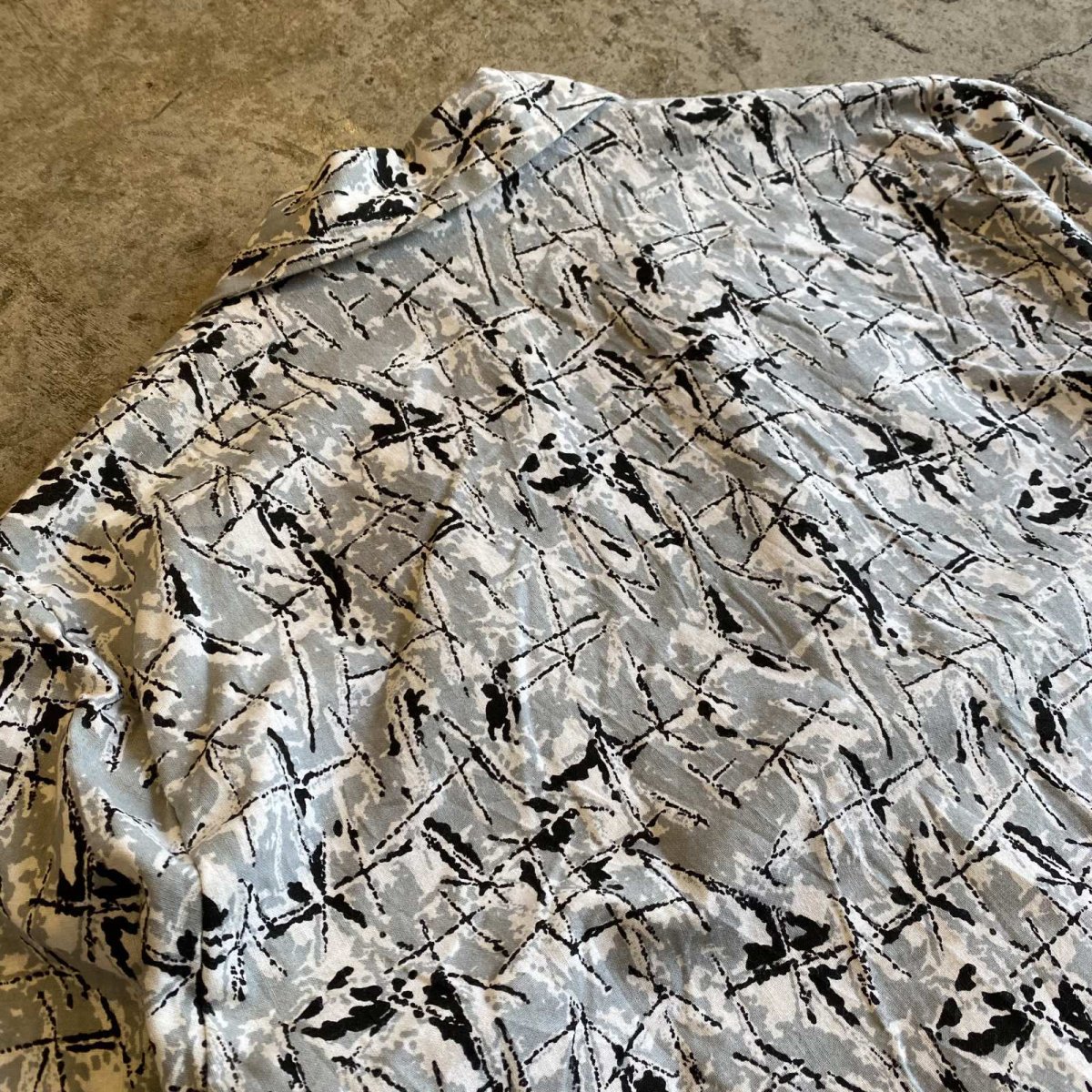 画像8: ART ALL OVER PATTERN DESIGN TAYLOR JACKET / Ladies M / MADE IN USA (8)