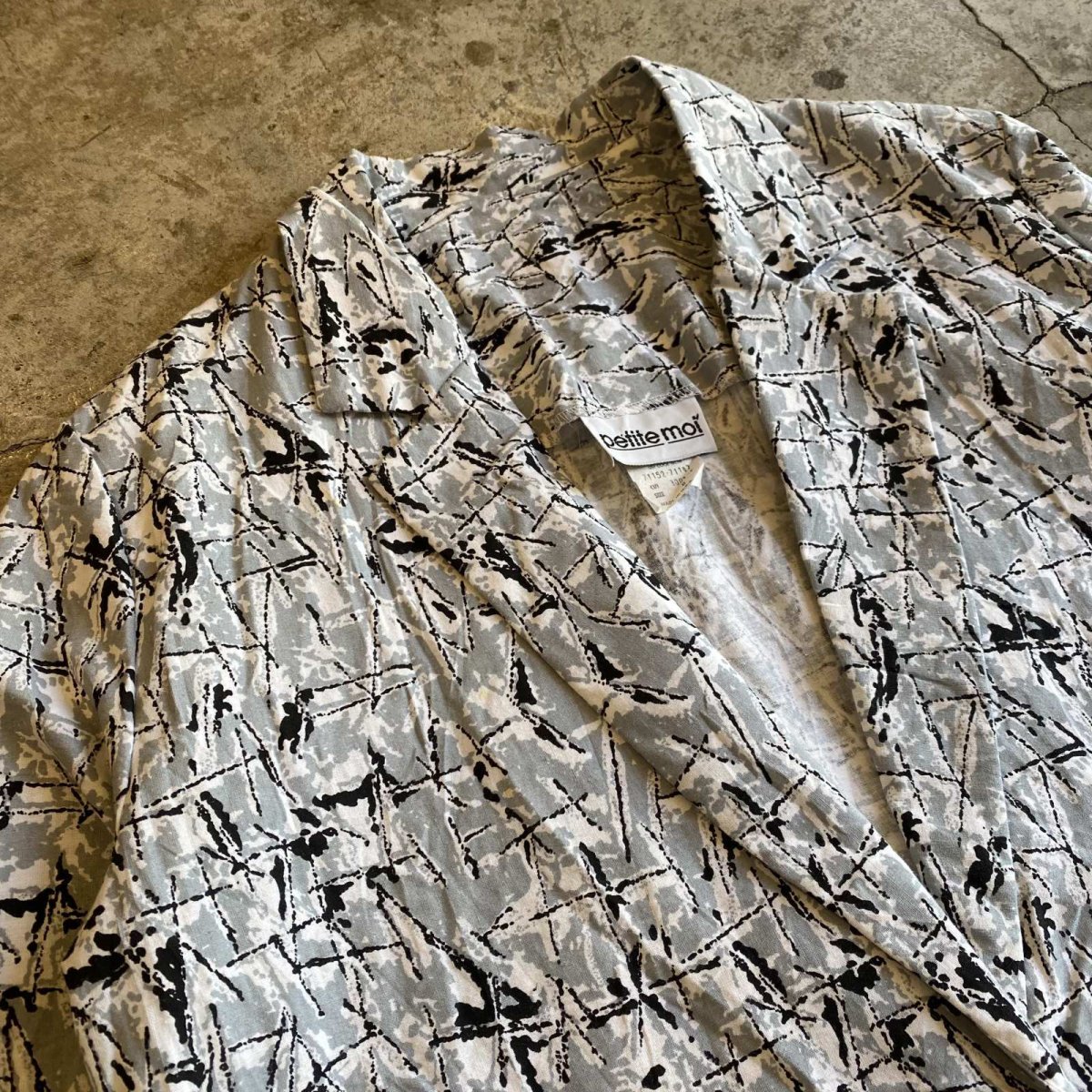 画像3: ART ALL OVER PATTERN DESIGN TAYLOR JACKET / Ladies M / MADE IN USA (3)