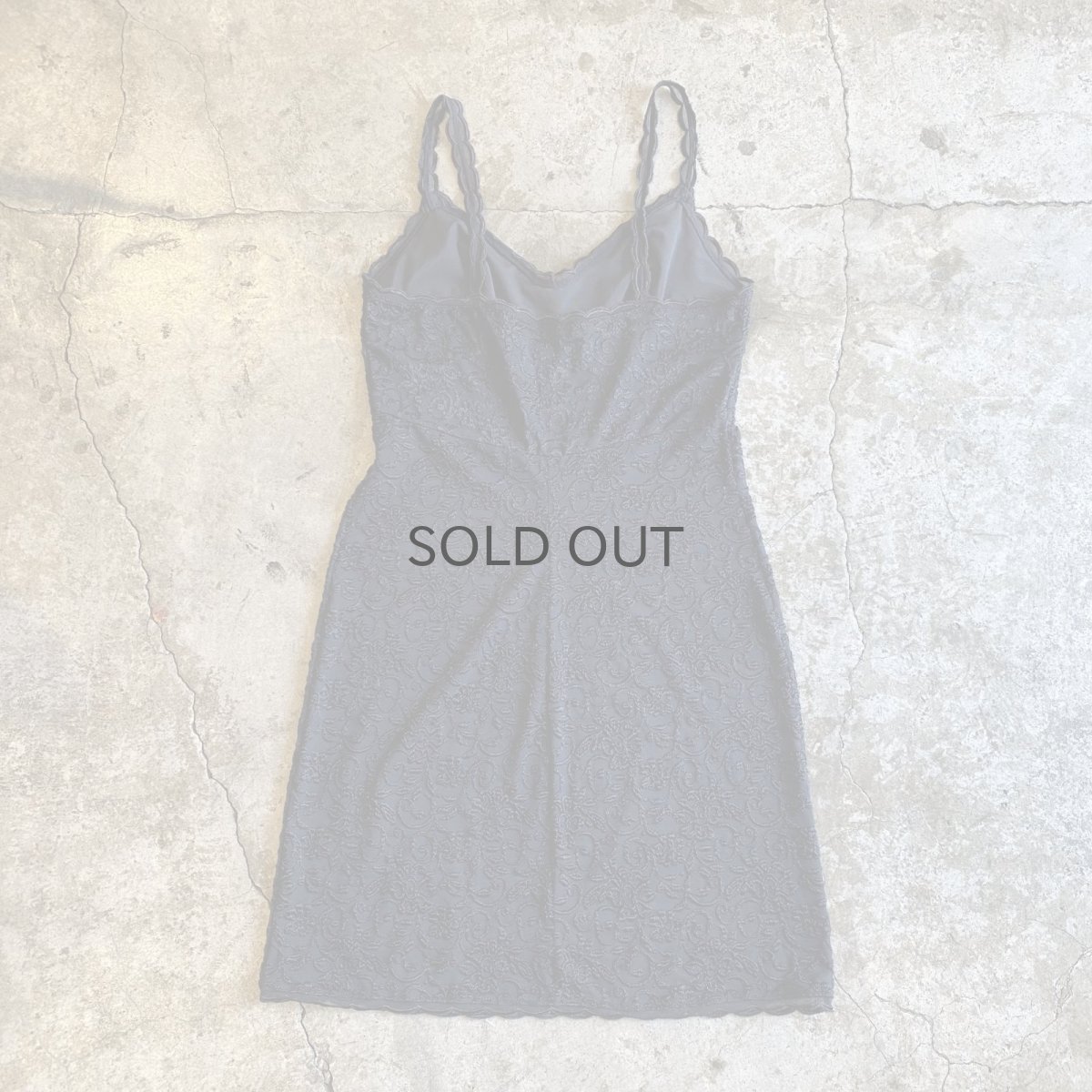 画像2: ALL OVER PATTERN BLACK COLOR LINGERIE CAMISOLE / Ladies S~M (2)