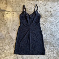画像2: ALL OVER PATTERN BLACK COLOR LINGERIE CAMISOLE / Ladies S~M (2)