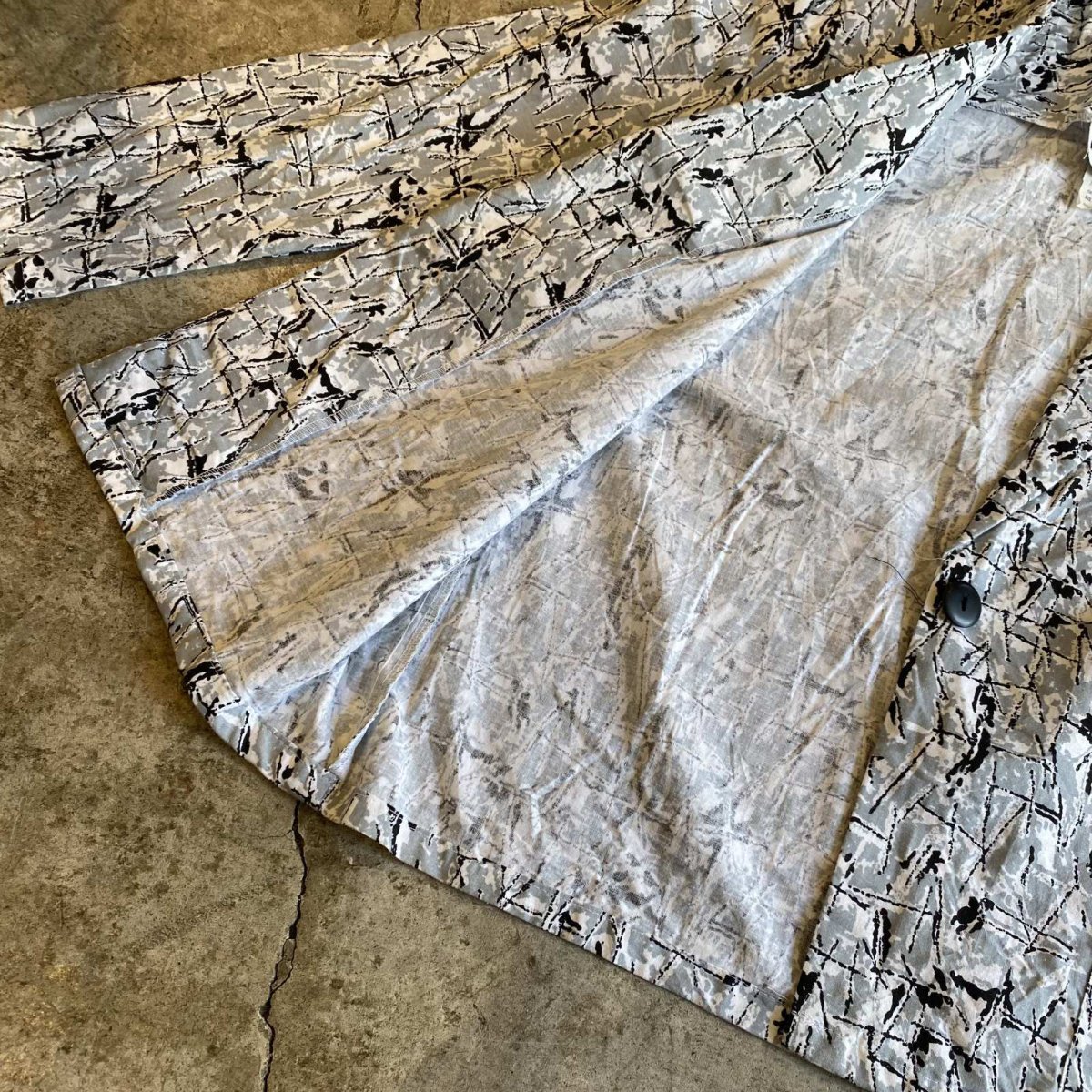 画像6: ART ALL OVER PATTERN DESIGN TAYLOR JACKET / Ladies M / MADE IN USA (6)