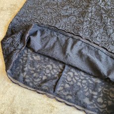 画像7: ALL OVER PATTERN BLACK COLOR LINGERIE CAMISOLE / Ladies S~M (7)