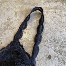 画像9: ALL OVER PATTERN BLACK COLOR LINGERIE CAMISOLE / Ladies S~M (9)
