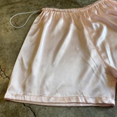画像5: PALE PINK COLOR LUSTER SATIN SHORT PANTS / FREE~W40  (5)