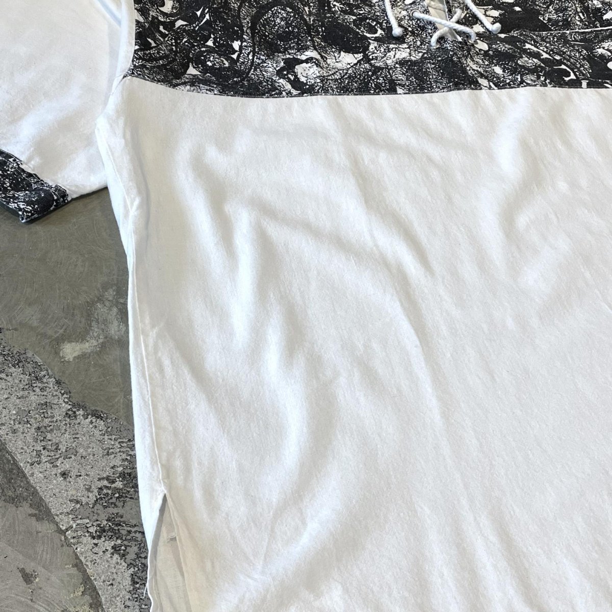 画像5: PATTERN SWITCHED LACE UP S/S TOPS / Mens XL (5)