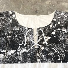 画像10: PATTERN SWITCHED LACE UP S/S TOPS / Mens XL (10)