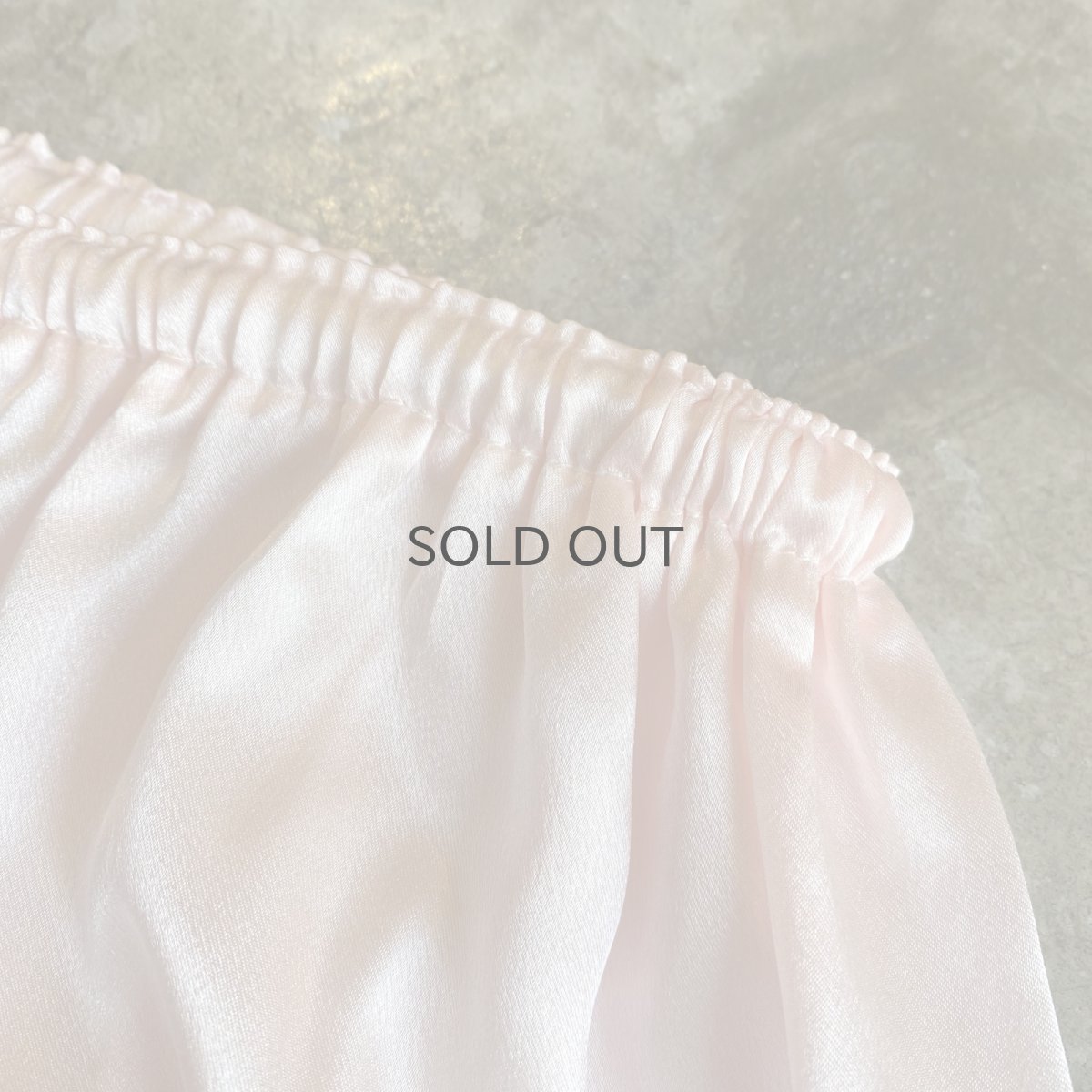 画像7: PALE PINK COLOR LUSTER SATIN SHORT PANTS / FREE~W40  (7)