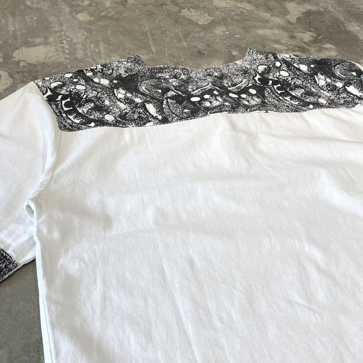 画像9: PATTERN SWITCHED LACE UP S/S TOPS / Mens XL (9)