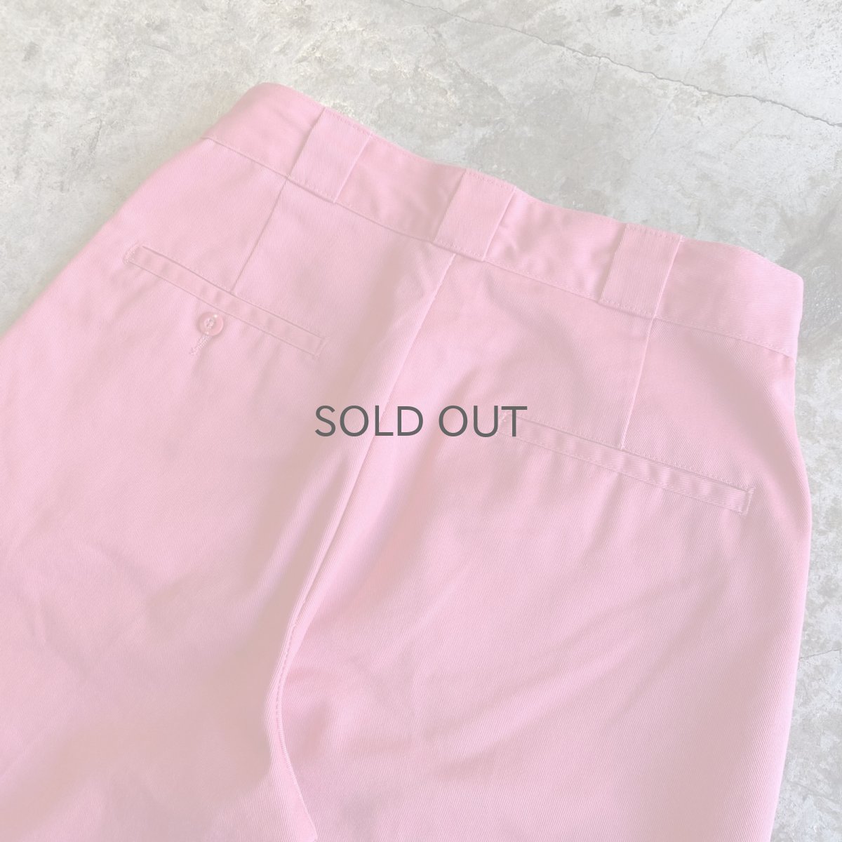 画像10: 【Dickies】PINK COLOR DESIGN WORK HALF PANTS / W30 (10)