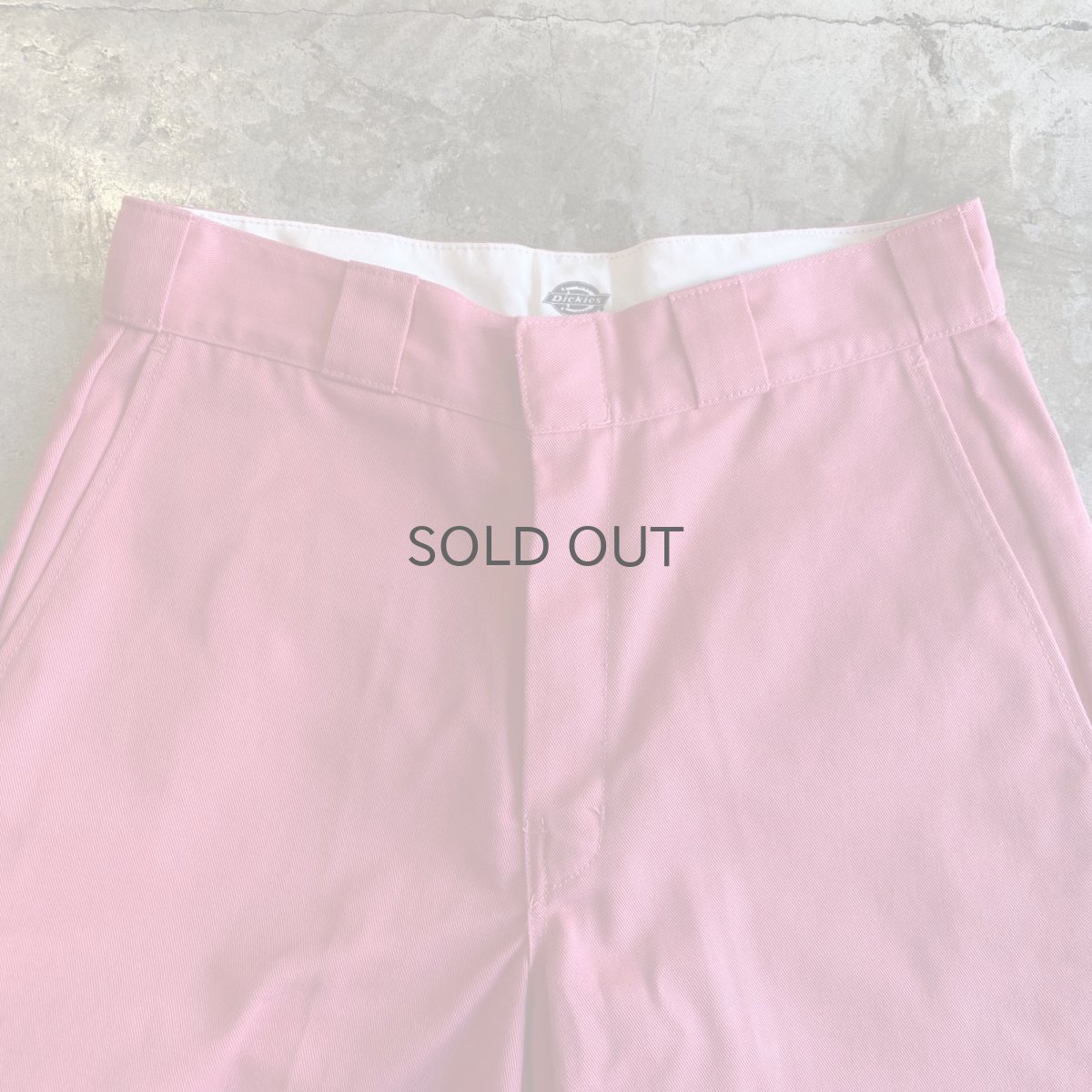 画像4: 【Dickies】PINK COLOR DESIGN WORK HALF PANTS / W30 (4)